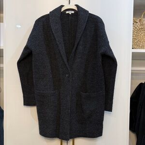 Madewell Charcoal Herringbone Blazer